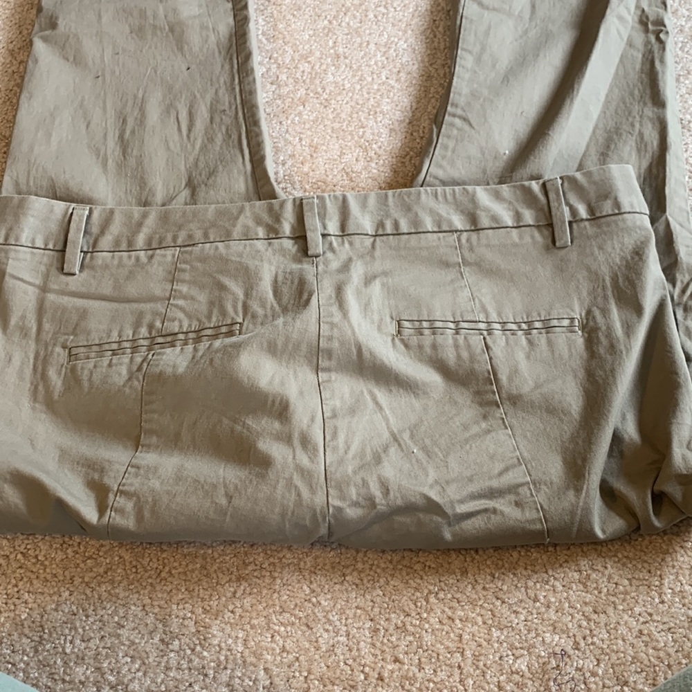 GAP Slim Cropped Khaki Size 16R Stretch EUC - Picture 7 of 7